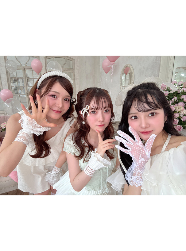 ハートビジューミニイヤリング