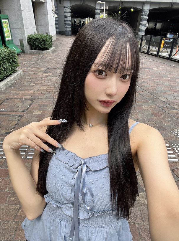 花柄レースアップリボンキャミソール