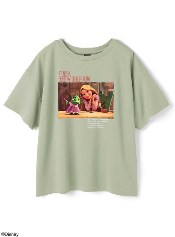 GRL ディズニープリンセスシリーズ ラプンツェル/プリントTシャツ