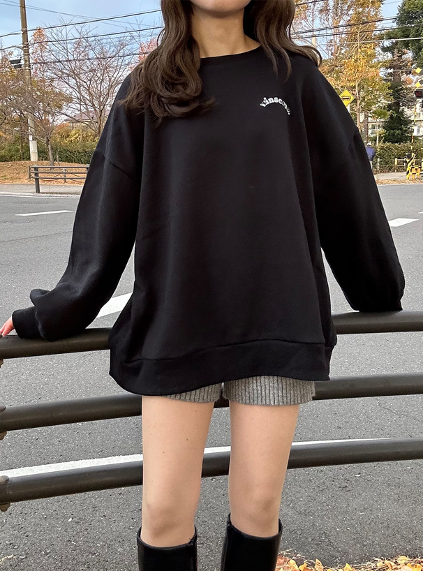 ミリタリー柄ハートロゴスウェットトップス[tu1462] | レディース