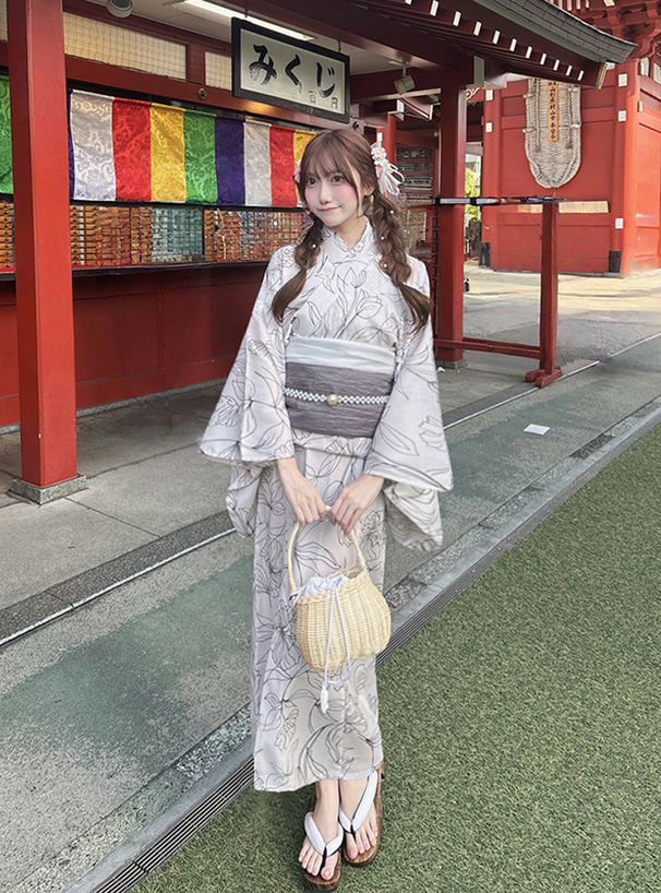3点セット2Way線花柄セパレート浴衣[tu1486] | レディース