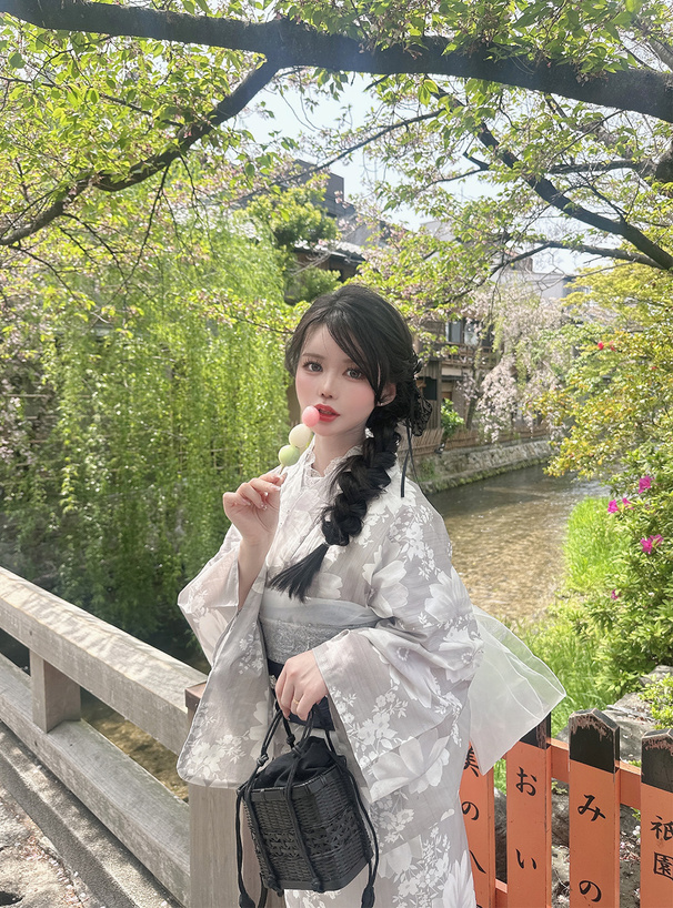 大花柄浴衣セット