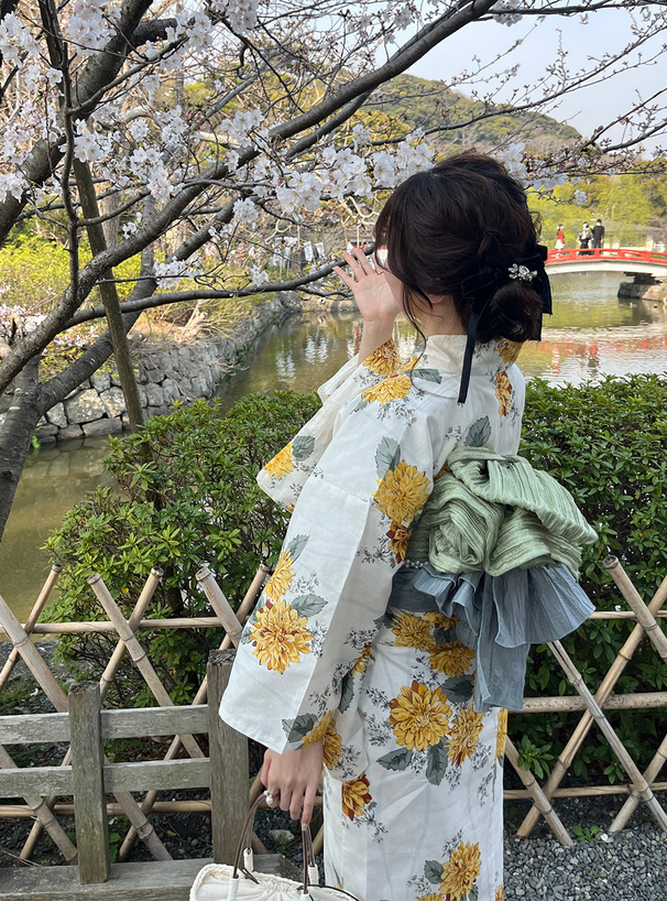 ダリア浴衣セット