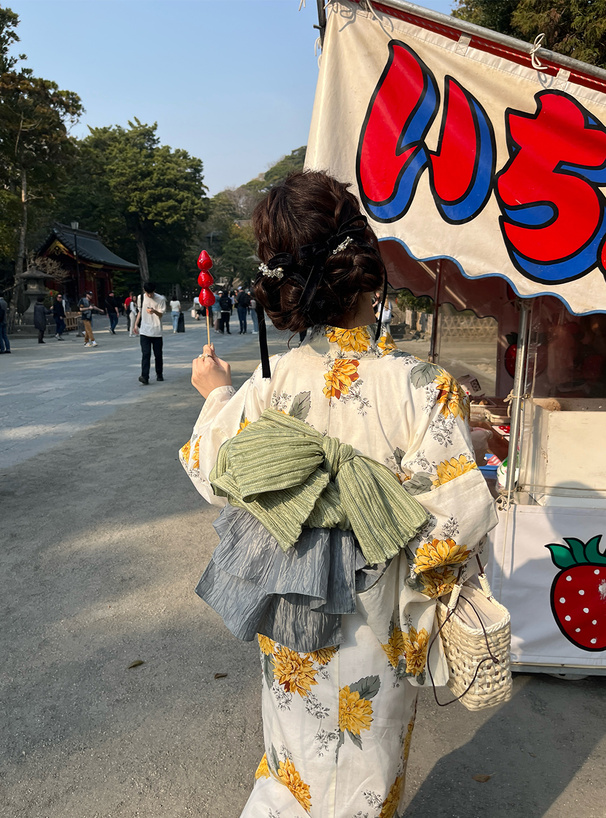 ダリア浴衣セット