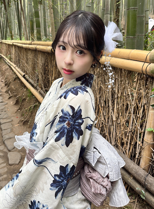 ガーベラ浴衣セット
