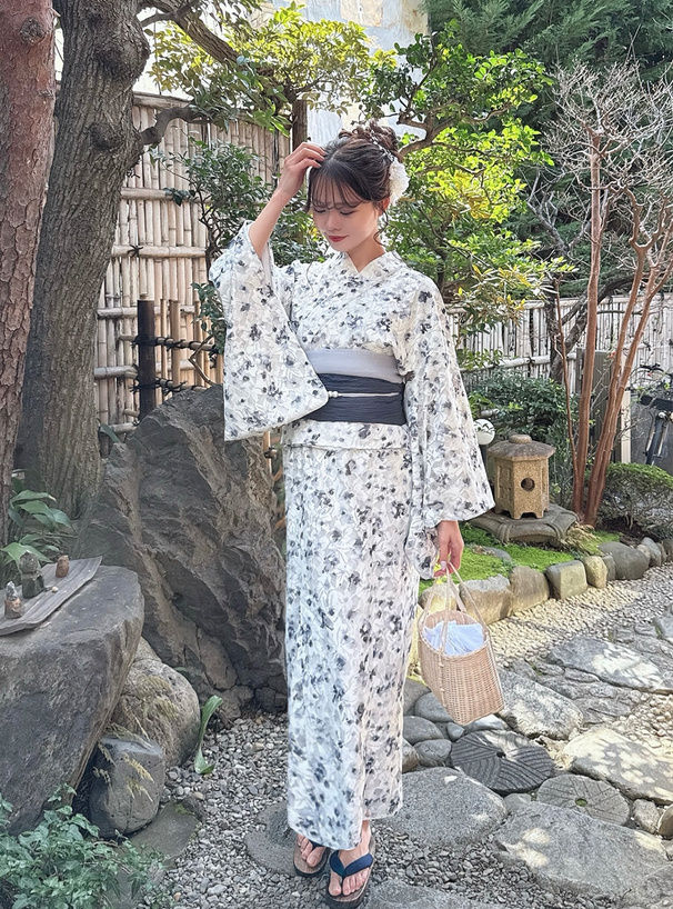 3点セット2Way花柄レースセパレート浴衣