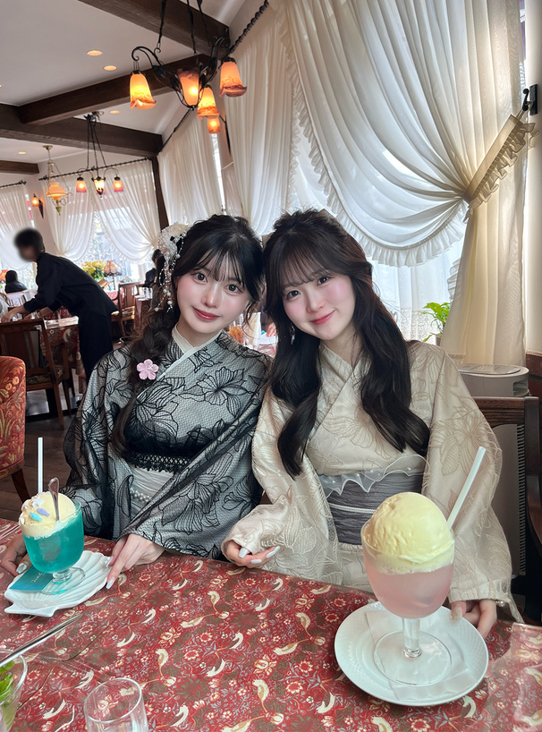 3点セット2Wayチュール花柄セパレート浴衣