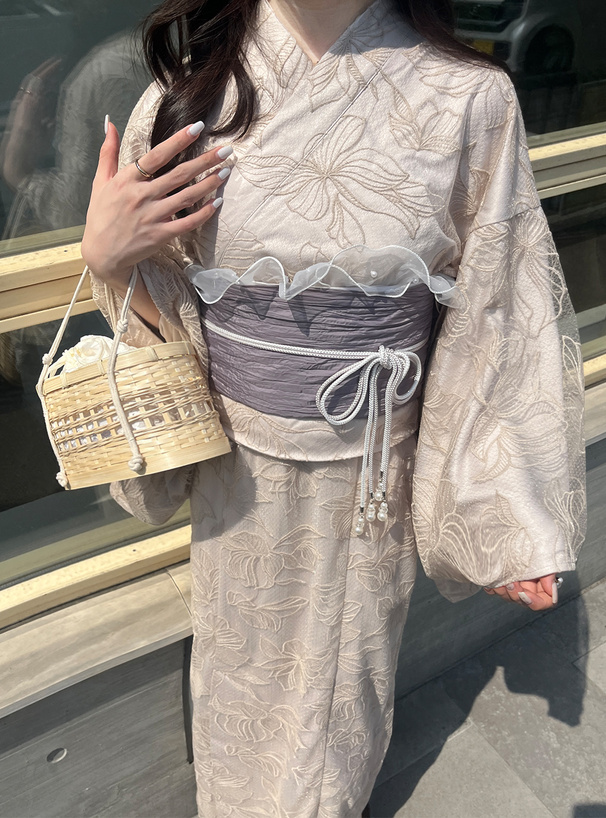 3点セット2Wayチュール花柄セパレート浴衣