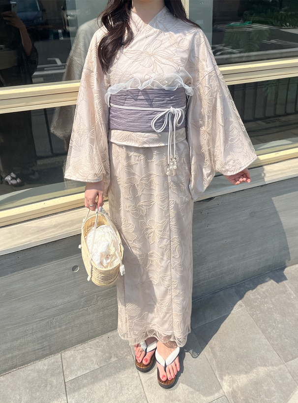 3点セット2Wayチュール花柄セパレート浴衣