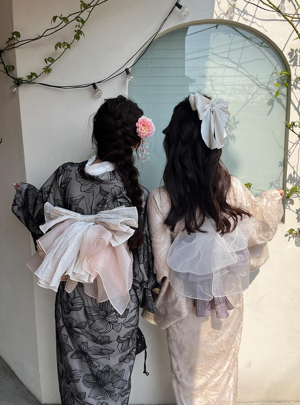 3点セット2Wayチュール花柄セパレート浴衣