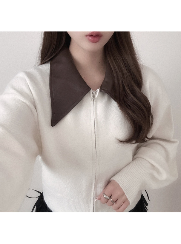 トップス  モックネックリブニットトップス[tu1582] | レディースファッション