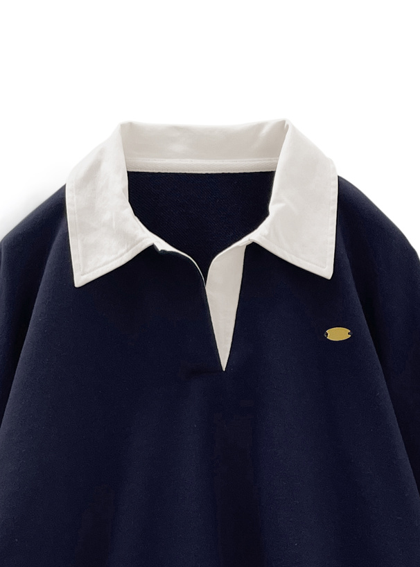 配色カラースウェットトップス