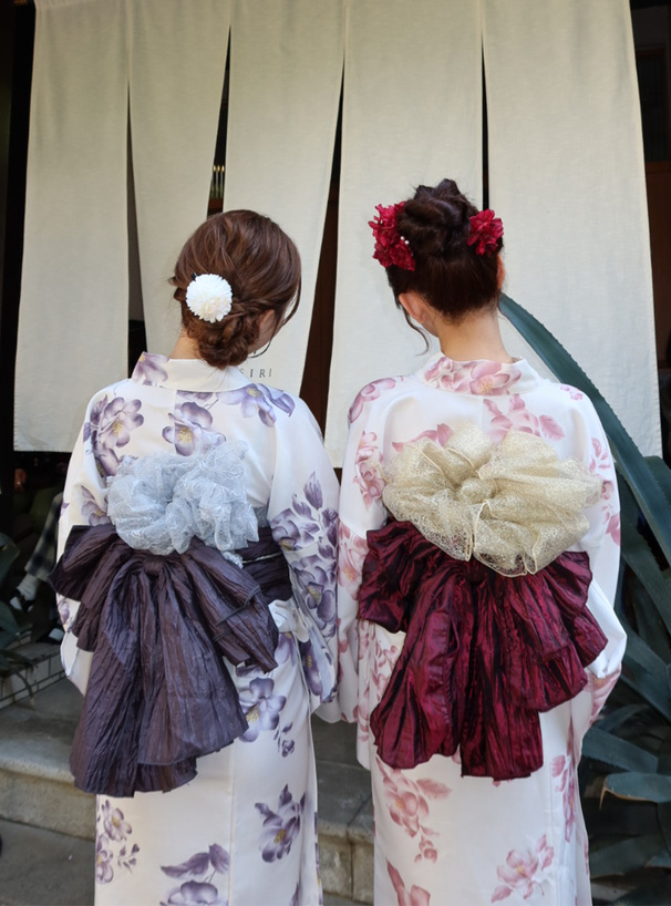 花柄刺繍チュール兵児帯[tu1592] | レディースファッション通販の
