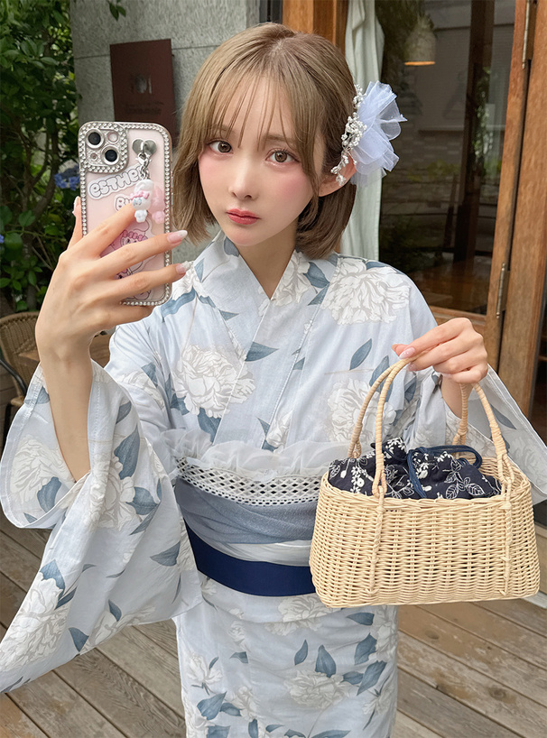 クロシェレースティアード帯飾り