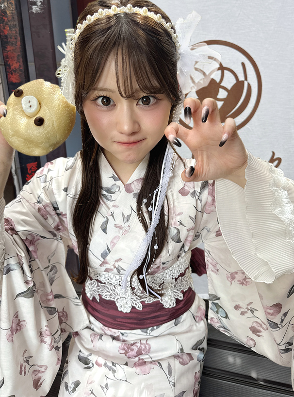 花柄レースフリルカフス