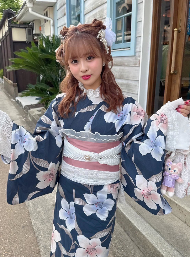 花柄レースフリルカフス