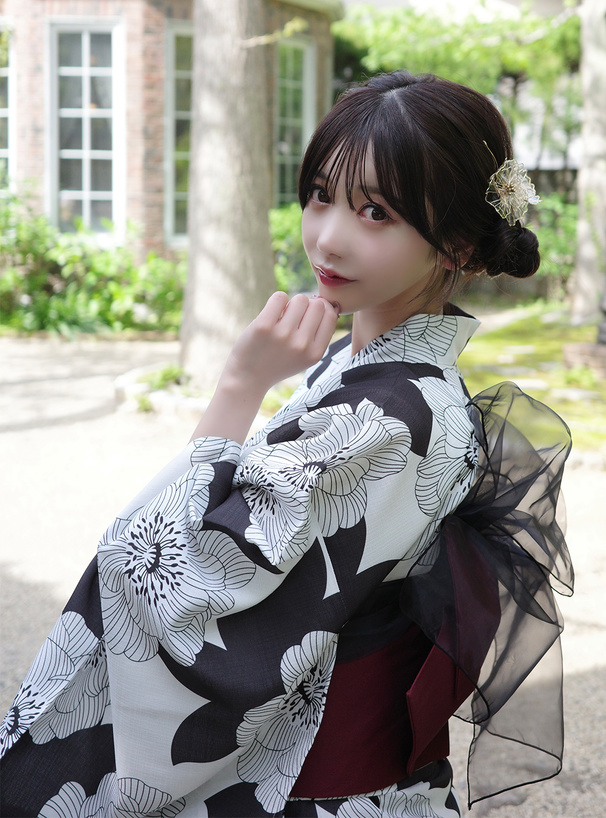 パールフラワーヘアピン型ヘッドドレス