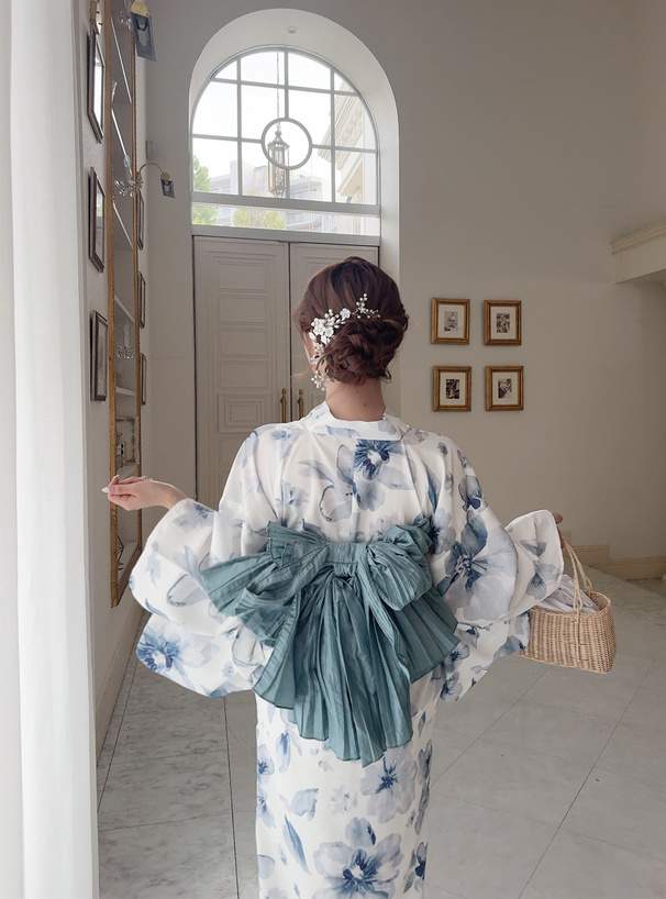 パールフラワーヘアピン型ヘッドドレス