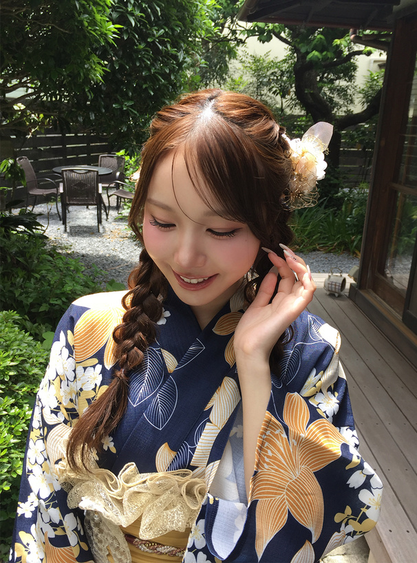 クリアフラワー×リーフヘアピン3点セット