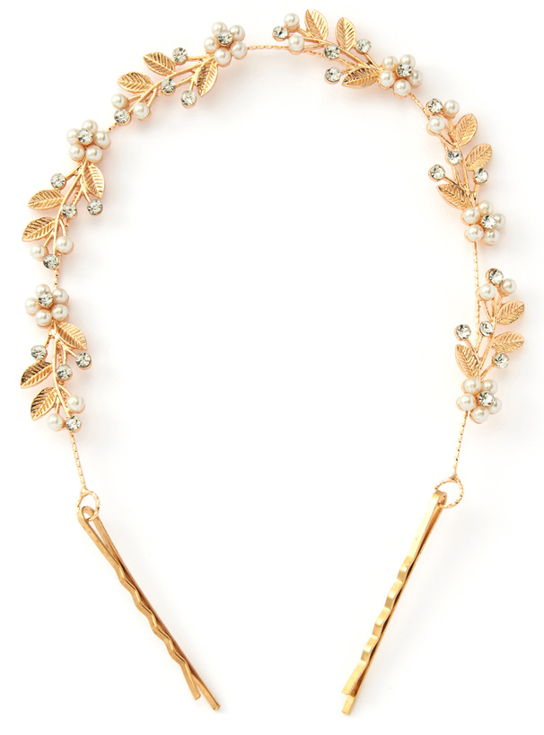 パールリーフヘアピン型ヘッドドレス