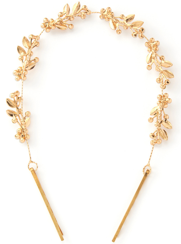 パールリーフヘアピン型ヘッドドレス