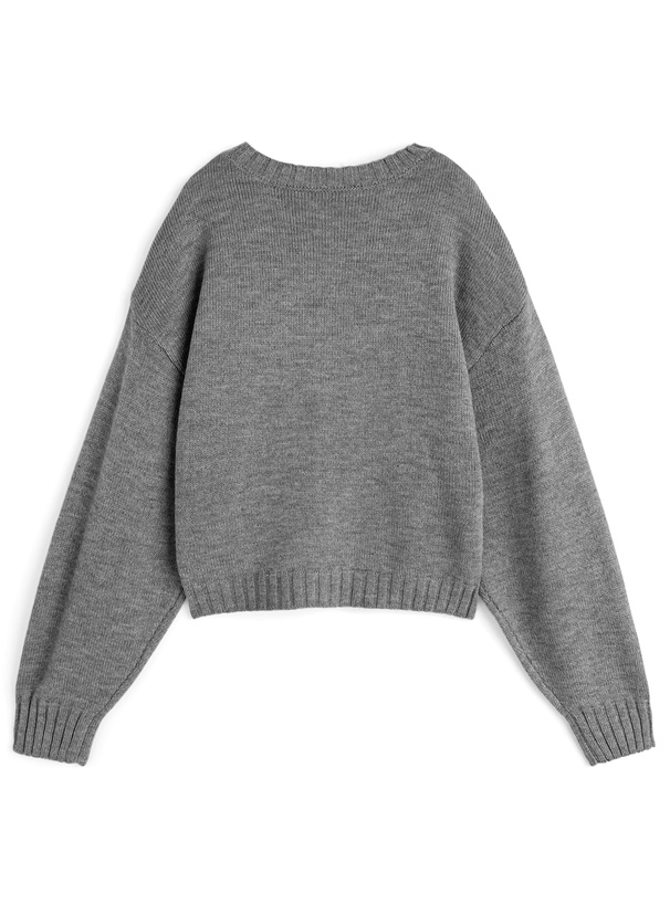 サガラ刺繍ロゴニットトップス