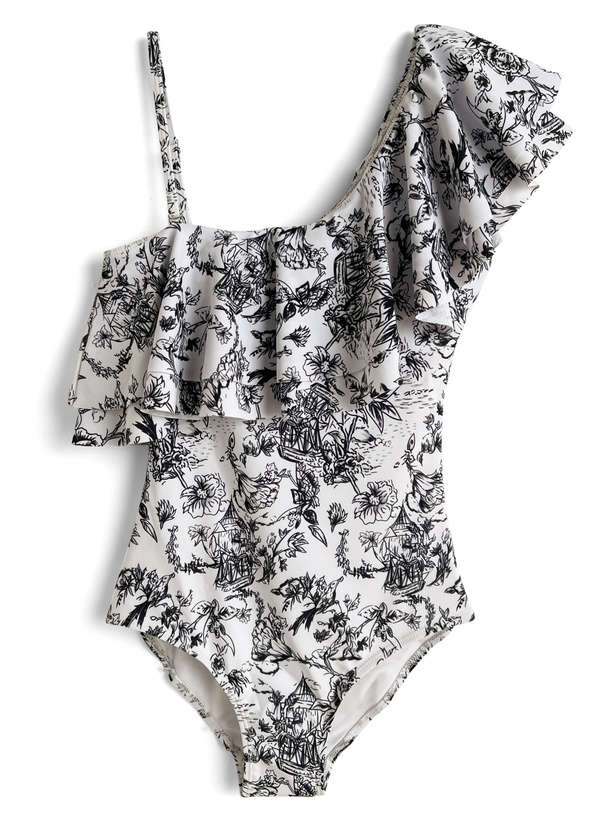 CherShore シェルショア 花柄ワンピース水着　レア CherShore シェルショア 花柄ワンピース水着 レア - メルカリ