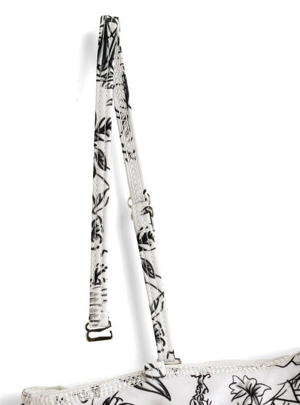 花柄ワンショルダーワンピース水着