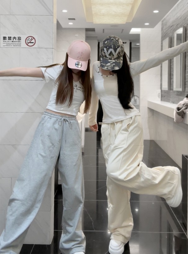 2Wayカーブスウェットワイドパンツ