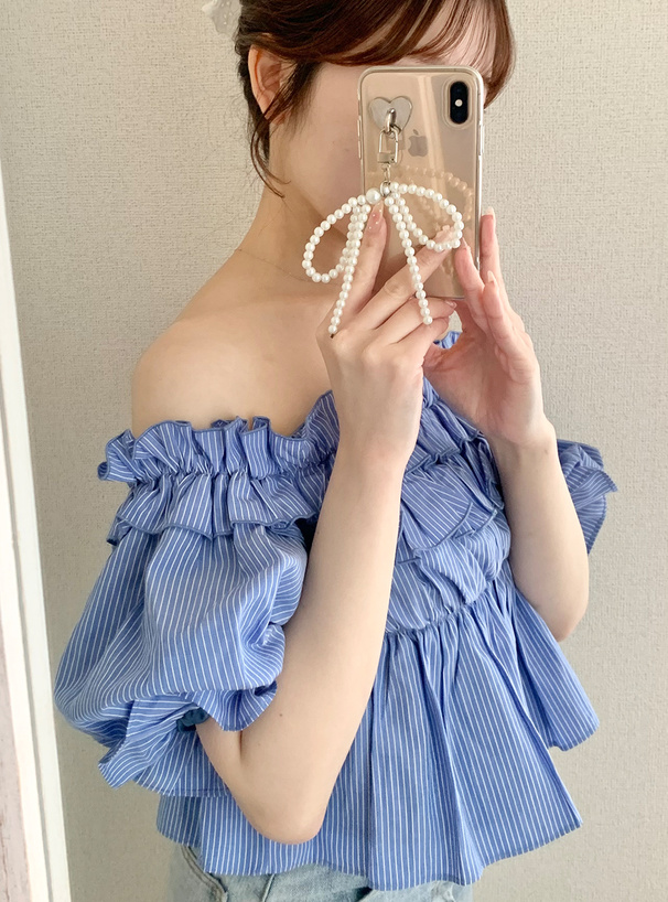 ASEEDONCLOUD ショート丈ストライプブラウス yto23060710.jpg