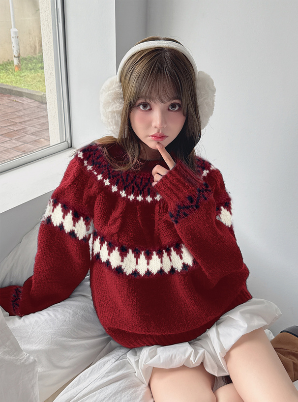 求心柄ローゲージニットトップス[tu1689] | レディース