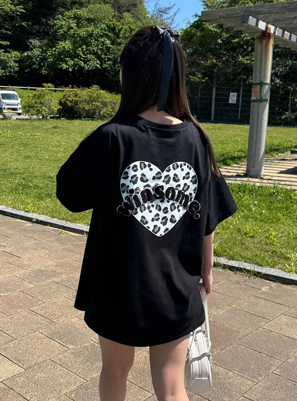 【YEGG】レオパードハートT MADE】レパードハートTシャツ - YEGG | 60% - アジア