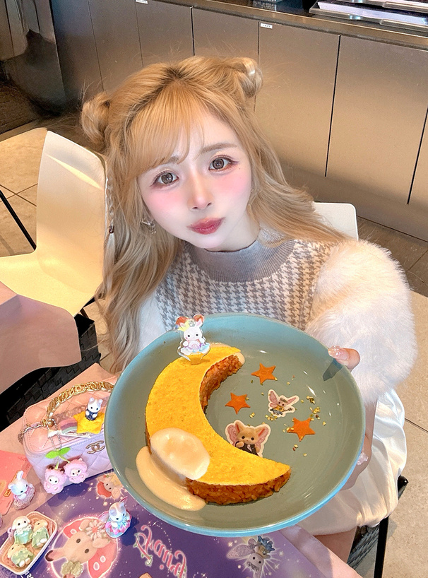 トップス bristol 千鳥チェック柄ファースリーブニットトップス[tu1714