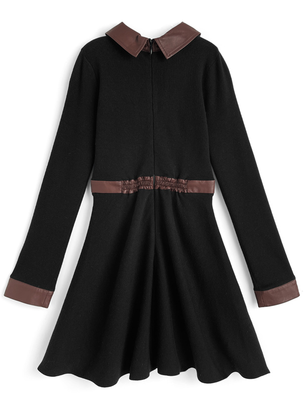 レザーフレアミニワンピース[tu1717] | レディースファッション通販の