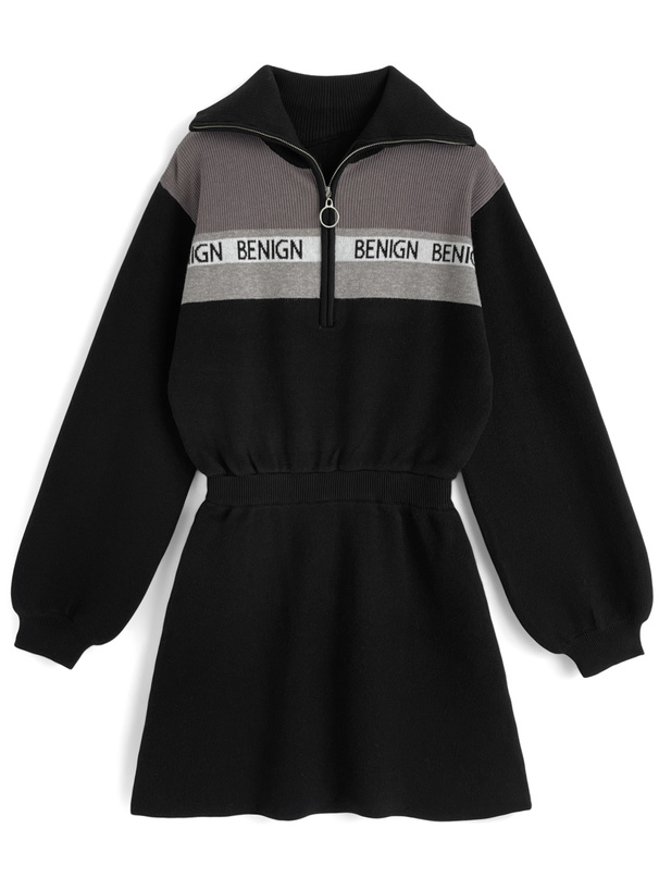 ロゴニットミニワンピース