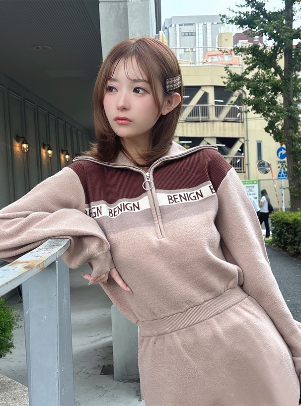 ロゴニットミニワンピース[tu1718] | レディースファッション