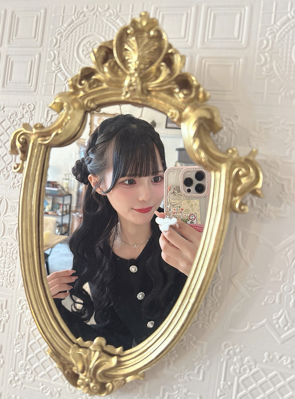 ファーティペット付きアソートボタンカーディガン