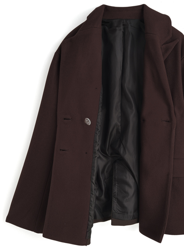 フェイクウールダブルボタンジャケット