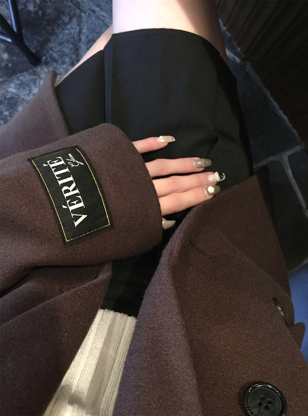 フェイクウールダブルボタンジャケット