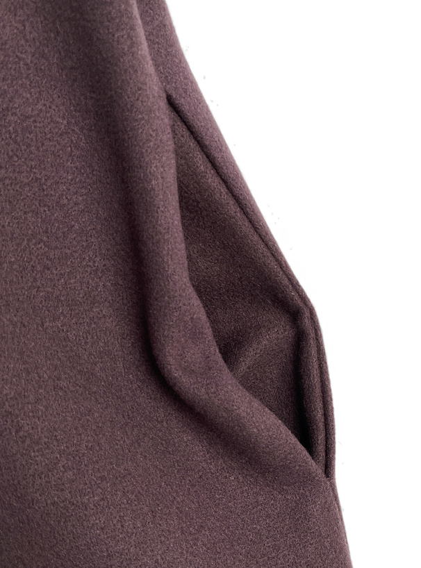 ファーリボンフェイクウールコート