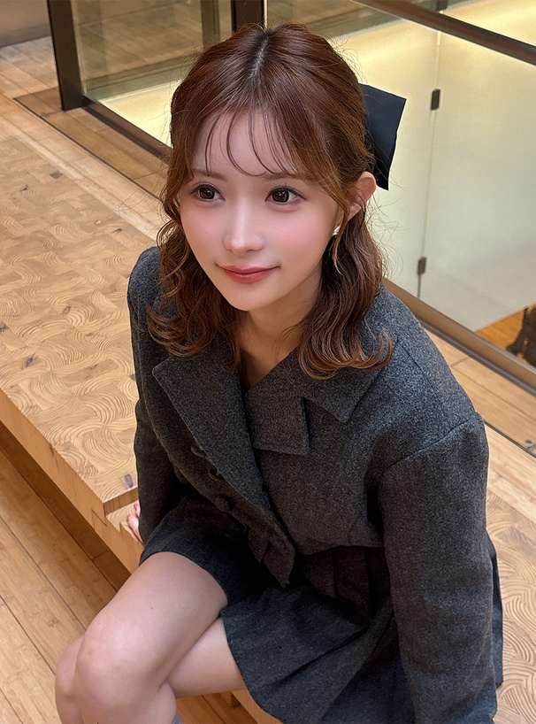 フェイクウールプリーツミニコート