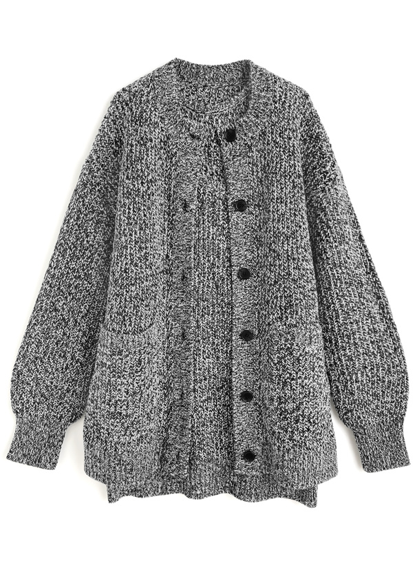 ノースリーブミニワンピース×カーディガンニットアンサンブル[tu1756]