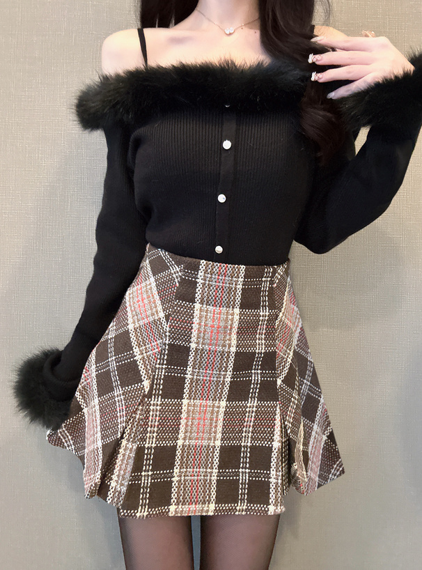 ファーオフショルダーニットトップス[tu1774] | レディース