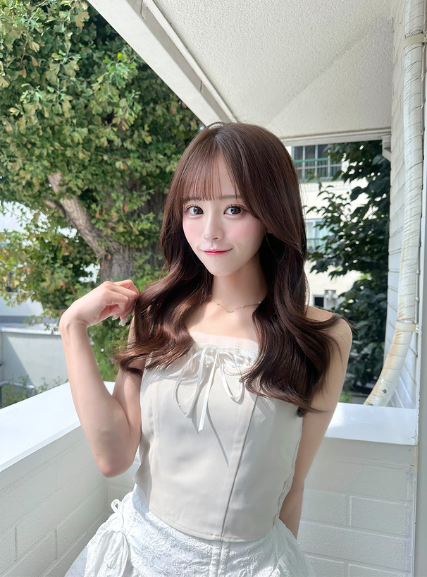 サテンリボンレースキャミソール