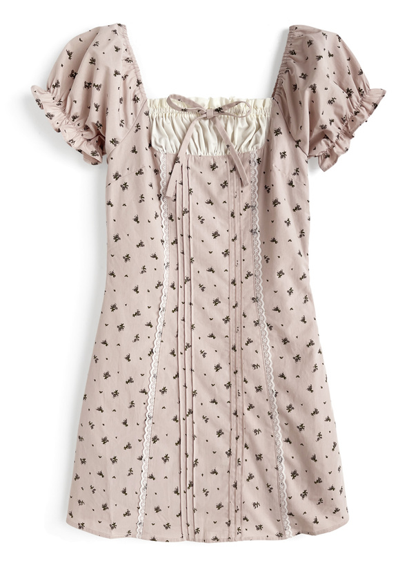 2Way花柄レースミニワンピース[tu1792]