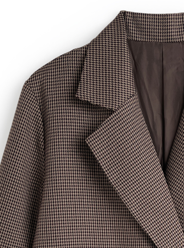 千鳥柄ダブルテーラードジャケット[tu1794] | レディース