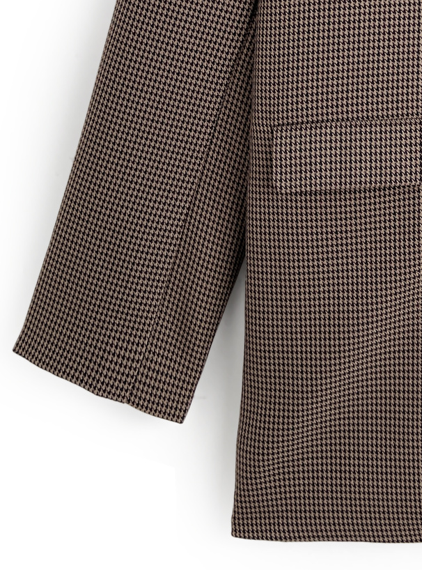 千鳥柄ダブルテーラードジャケット