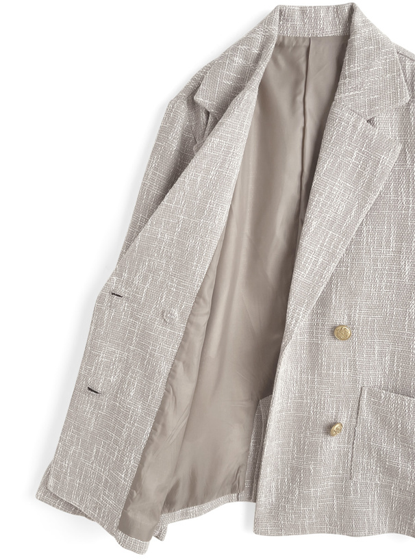 ツイードテーラードダブルジャケット[tu1795] | レディース