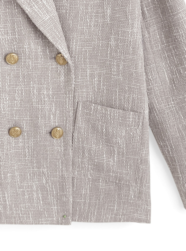 ツイードテーラードダブルジャケット[tu1795] | レディース