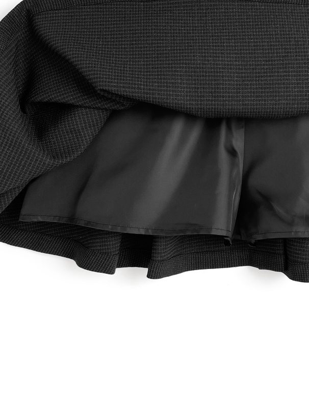 ハートボタンジャケット×フレアスカートツイードセットアップ